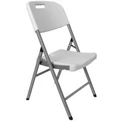 ONE PIXEL - Silla De Plastico Para Jardin Exterior Plegable Blanca Multiuso