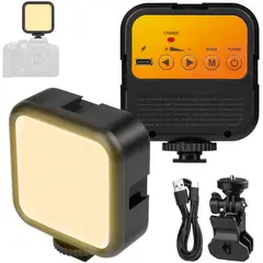 ONE PIXEL - Luz Led Portátil Para Cámara Video Brillo Ajustable Celular Ergonomica