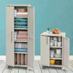 RIMAX - Combo Organizador Baru - Gris Armario Grande + Mueble Organizador