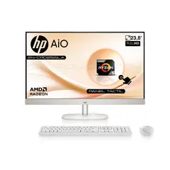 HP - Computador AIO 24-cr0256la 238 FHD Tactil AMD R5-7520U 8GB RAM 512GB SSD Blanco
