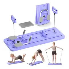 GENERICO - Tabla De Pilates Ejercicios Multifuncional Plegable Portatil