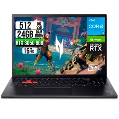 ACER - PORTATIL NITRO LITE INTEL I5-13420H RTX 3050 6GB SSD 512GB RAM 24GB 16" FHD 165Hz