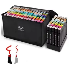 GENERICO - Kit De Marcadores X 120pcs Doble Punta Base