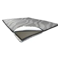 GENERICO - Sobre Colchón Topper Suavizante En espuma penta cama doble 140x190x5 gris