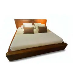 22 GRADOS DECORACION - Cama Ranger King Size Cuero Miel