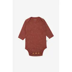 NATO - Body manga larga para bebé color terracota con estampado en koalas marca de la colección Ambiental