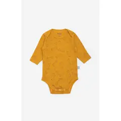 NATO - Body manga larga para bebé color ambar con estampado en canguros marca de la colección Ambiental