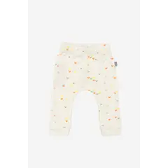 NATO - Pantalón para bebé color blanco con estampado en figuras multicolor marca