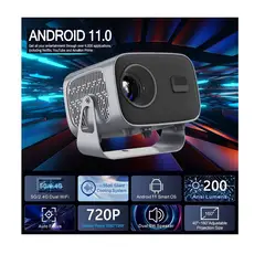 GENERICO - Proyector Video Beam Led Android 11 Bluetooth 1080p Wi Fi USB