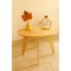 BUBINGA - Mesa Auxiliar en Madera Plywood - Armado Rápido ARMMO