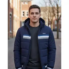 MODA EN CIRCUITO - Chaqueta Impermeable Para Hombre CON CAPOTA