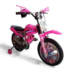 BRITOCHET - REF SM-16M Bicicleta Bicimoto Rin 16 Niño Niña Sonido Real De Moto 4 a 9 Años