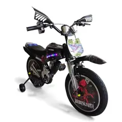 BRITOCHET - REF SM-16M Bicicleta Bicimoto Rin 16 Niño Niña Sonido Real De Moto 4 a 9 Años