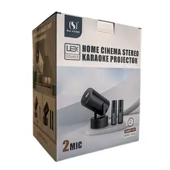 GENERICO - Proyector HY300 Pro + Karaoke Portátil WiFi con micrófonos inalámbricos