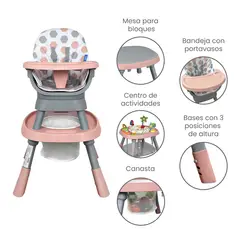 PRIORI - Silla comedor bebe 12 en 1 con giro 360 Yae de