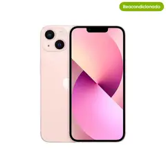 APPLE - Celular iPhone 13 Mini 128 GB 5G Rosado Reacondicionado + Garantía extendida + Panel Solar