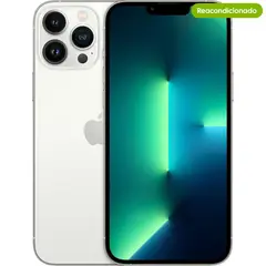 APPLE - Celular iPhone 13 Pro Max 128 GB 5G Plateado Reacondicionado + Garantía extendida + Panel Solar
