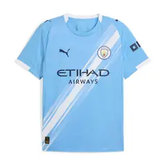 PUMA - Camisa Deportiva Original Mcfc Home Jersey Azul Hombre
