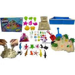 MAZUGI - Arenero Animales Accesorios juguete Arena Artificial Moldes
