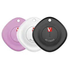 VERBATIM - Localizador 3 Pack Bluetooth My Finder Funciona con la Aplicación Find My de Apple