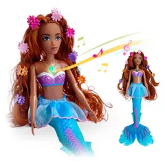 GENERICO - Muñeca Princesa Sirena Luces Musical Niña Infantil