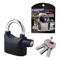 GENERICO - Candado Para Moto Alarma Freno Disco Bicicleta Inoxidable