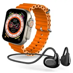 MOBULA - Smartwatch Sport H8 Ultra Con Audífonos Air Conduction Bluetooth 5.3