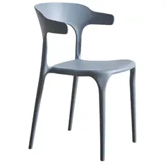 MOBLIHOUSE - Silla De Comedor Génova Apilable Para Interior y Exterior