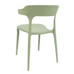 MOBLIHOUSE - Silla De Comedor Génova Apilable Para Interior y Exterior