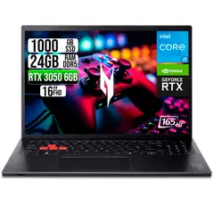 ACER - PORTATIL NITRO LITE INTEL I5-13420H RTX 3050 6GB SSD 1TB RAM 24GB 16" FHD 165Hz