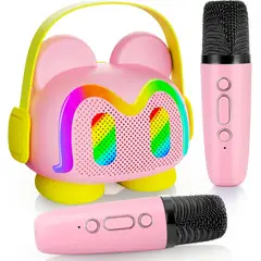 GENERICO - Mini máquina de Karaoke Original ROSA