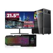 JANUS - Computador De Escritorio Ryzen 5 5600Gt 16Gb Ram Rgb Ssd 512Gb Fuente 400W Monitor 22 Pulgadas 100Hz