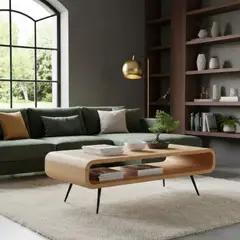22 GRADOS DECORACION - Mesa de centro Ícaro 100cm x 50cm Formica y metal