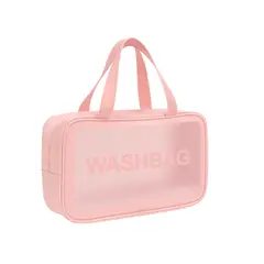 TECH - Cosmetiquera Neceser Viajera Washbag Rosa Con Gran Capacidad