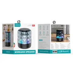 VIDVIE - Parlante Bluetooth QS06 con Luces y Sonido 360°