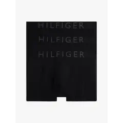 TOMMY HILFIGER - Pack negro de 3 calzoncillos Trunk de microfibra