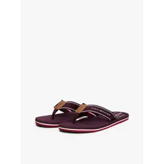 TOMMY HILFIGER - Sandalias rojo con tiras de tejido trenzado