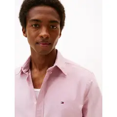 TOMMY HILFIGER - Camisa roja Heritage de manga corta