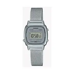 CASIO - Reloj Retro Vintage LA-670WEM-7D Plateado Para Mujer