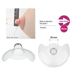 MEDELA - Pezoneras para lactancia POR UNIDAD Talla M