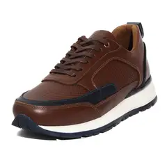 VILLABONR - Tenis Cuero Café VTS-8041