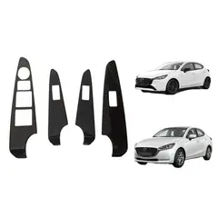 GENERICO - Accesorios mazda 2 cubierta botonera piano black 2016-2026