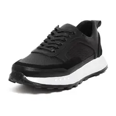 VILLABONR - Tenis Cuero Negro VTS-8042