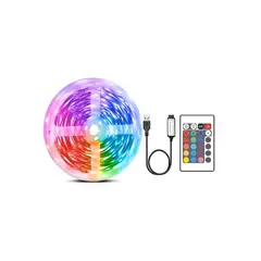 GENERICO - Tira De Luces Led Usb RGB + Control Bluetooth 10Metros