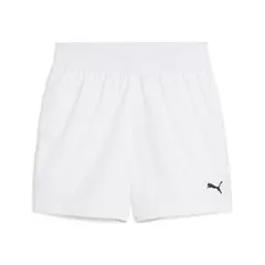 PUMA - Pantaloneta Deportiva Original Ess Woven Blanco Hombre