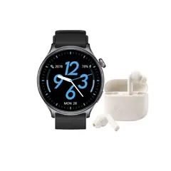 XKIM - - Combo Reloj Inteligente Smartwatch GTX1 Con GPS IP67 + Auriculares Inalambricos Moto Bugs