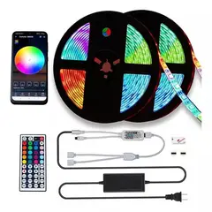 GENERICO - Cinta Led Tira Luces 30m Rgb Multicolor Control