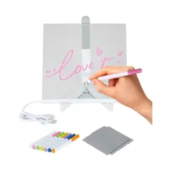 GENERICO - Pizarra Blanca dibujo led transparente