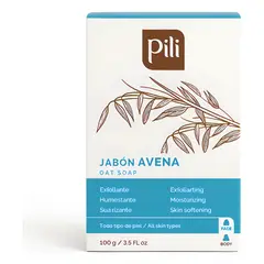 PILI - Jabón Avena Exfoliante Hidratante 100g