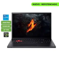 ACER - PORTATIL NITRO LITE CORE I5 13420H 16GB RAM - 512GB SSD - 16" RTX 3050 6GB